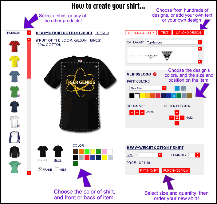 How to create your shirt!