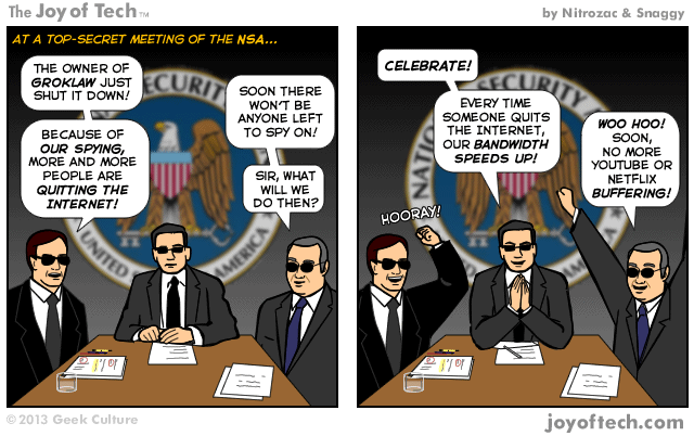 The NSA is making us quit the Internet.