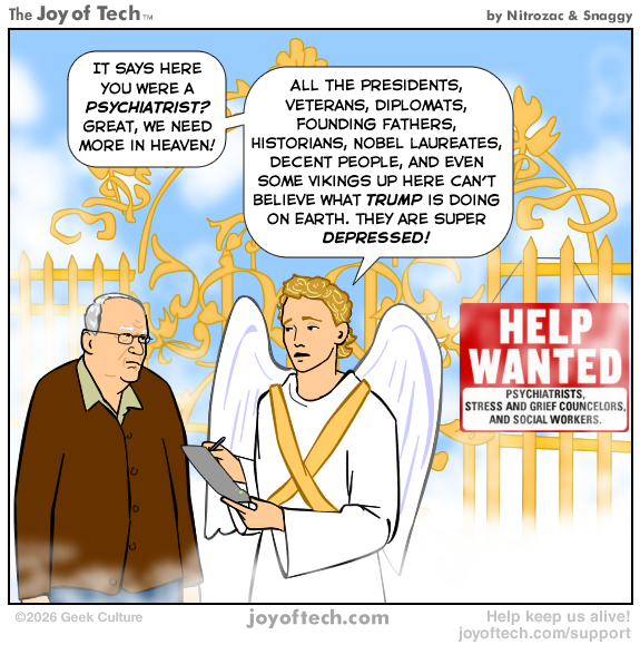 Heaven needs help!