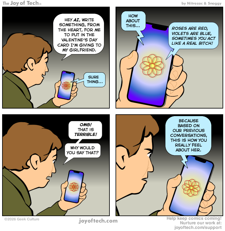 Don't trust Valentine's Day to an AI.