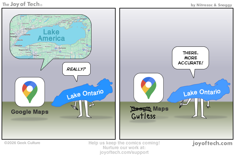 Google VS Lake Ontario