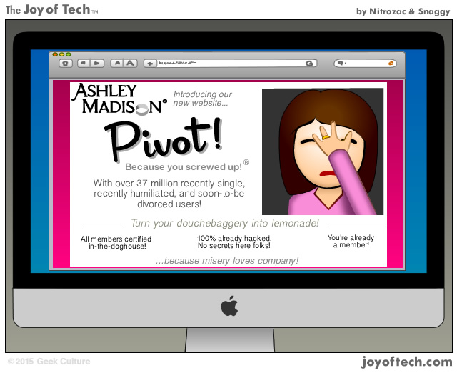 Ashley Madison pivots!